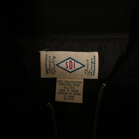 Silver Star Canadian Classic unisex navy blue bomber jacket - Picture 4 of 6